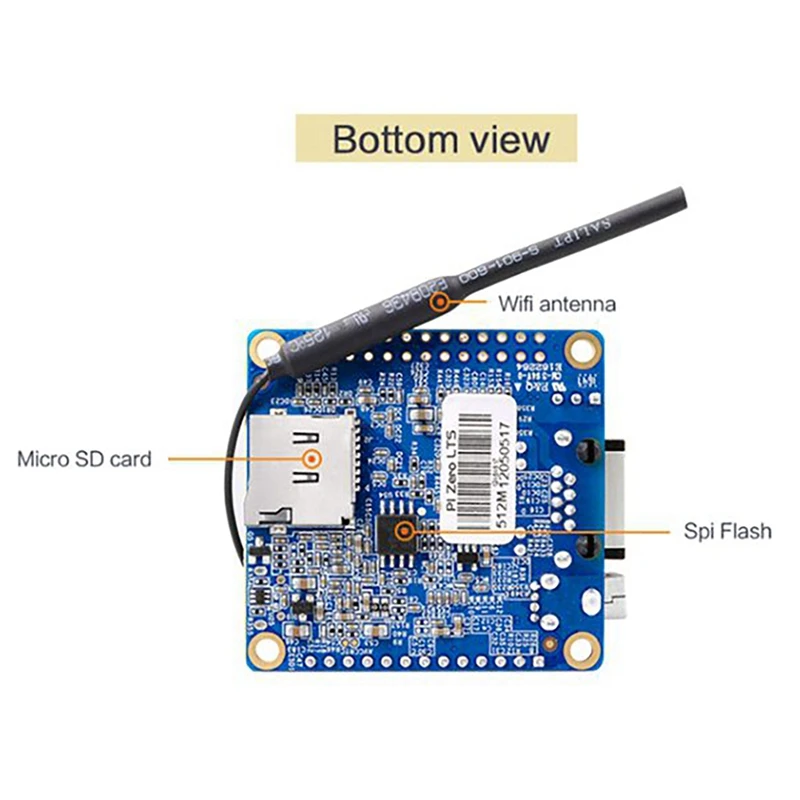 Orange Pi Zero LTS Allwinner H3 Ĩ 4 ھ Cortex-A7 512MB DDR3 ޸ ǻ   α׷ MCU
