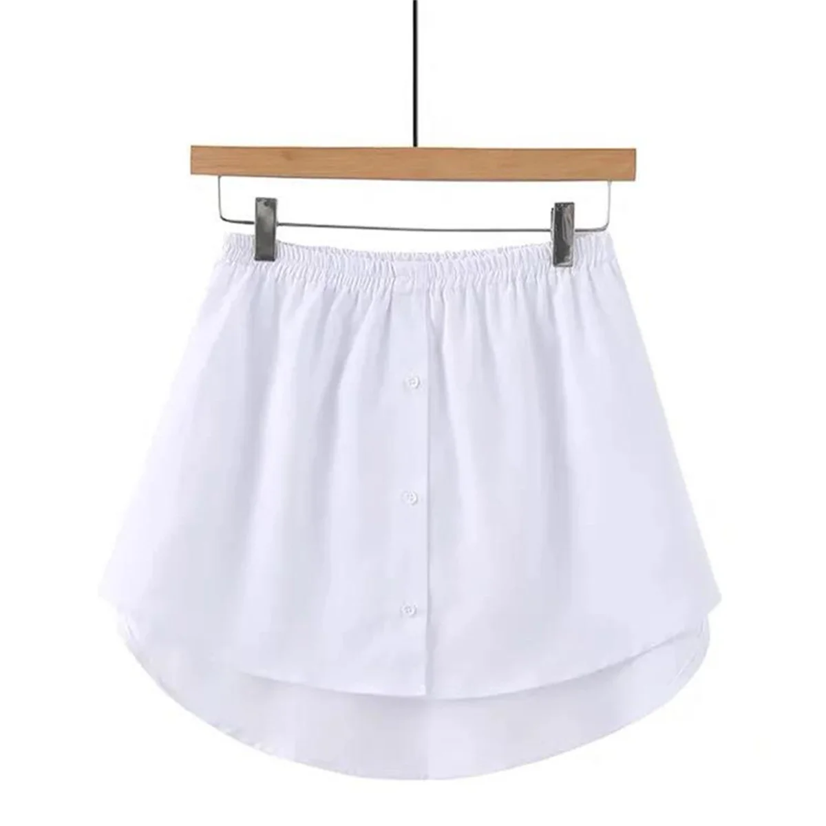 2025 Detachable Underskirt Women Fake Shirt Irregular Skirt Tail Blouse Hem Extender Fake Hem Mini Skirt Fake Hem Skirts Women 4