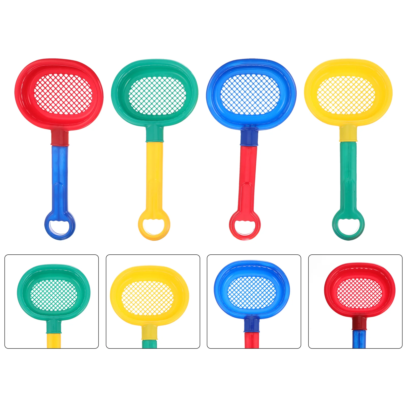 

8 Pcs Strainer Beach Toys Sieve Sand Plaything Dredging Pp Sifter Toddler