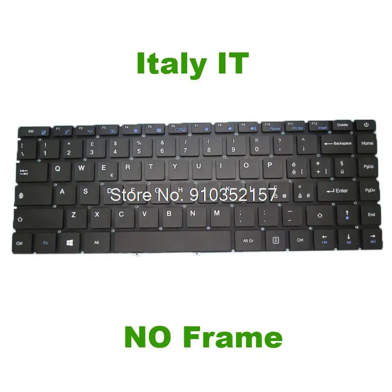 Teclado de Substituição para Teclast f6 Tb01 Mb3081003 Yxt-nb93126 Yxt Nb93-126 93-126 Inglês Eua Francês fr Esc Long Key sem Moldura - Imagem 2