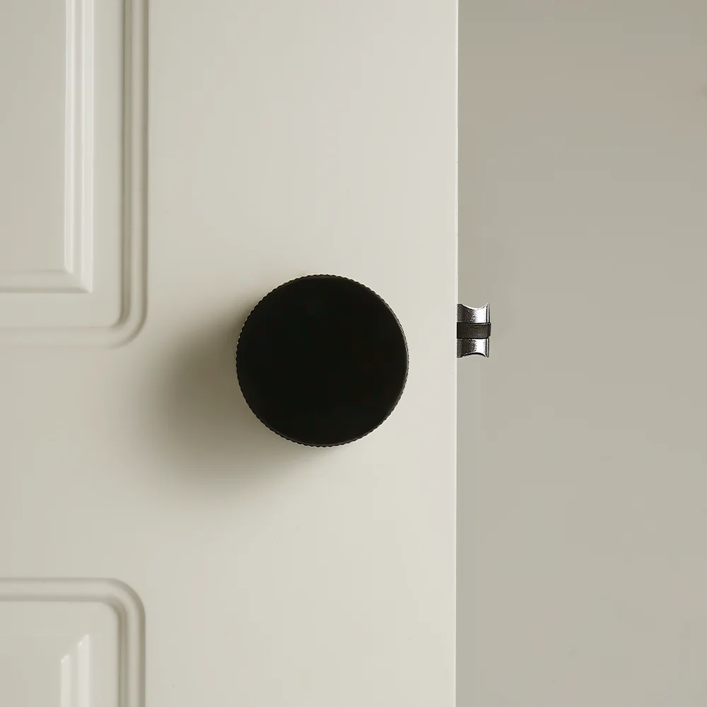 DOOROOM Luxury Invisible Door Lock Two Side Interior Bedroom Door Minimalist Handle Indoor Hidden Lock Secret Round Handle