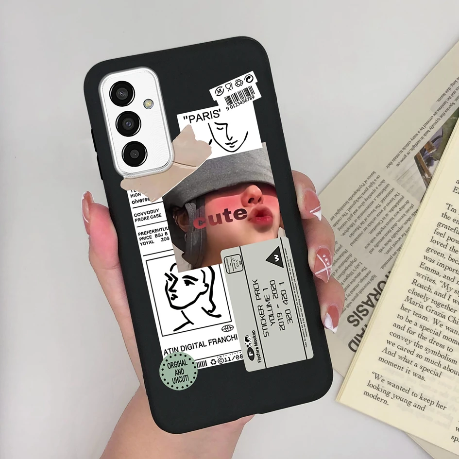 Fashion Cool Girl Silicone Soft Phone Case & Screen Protector