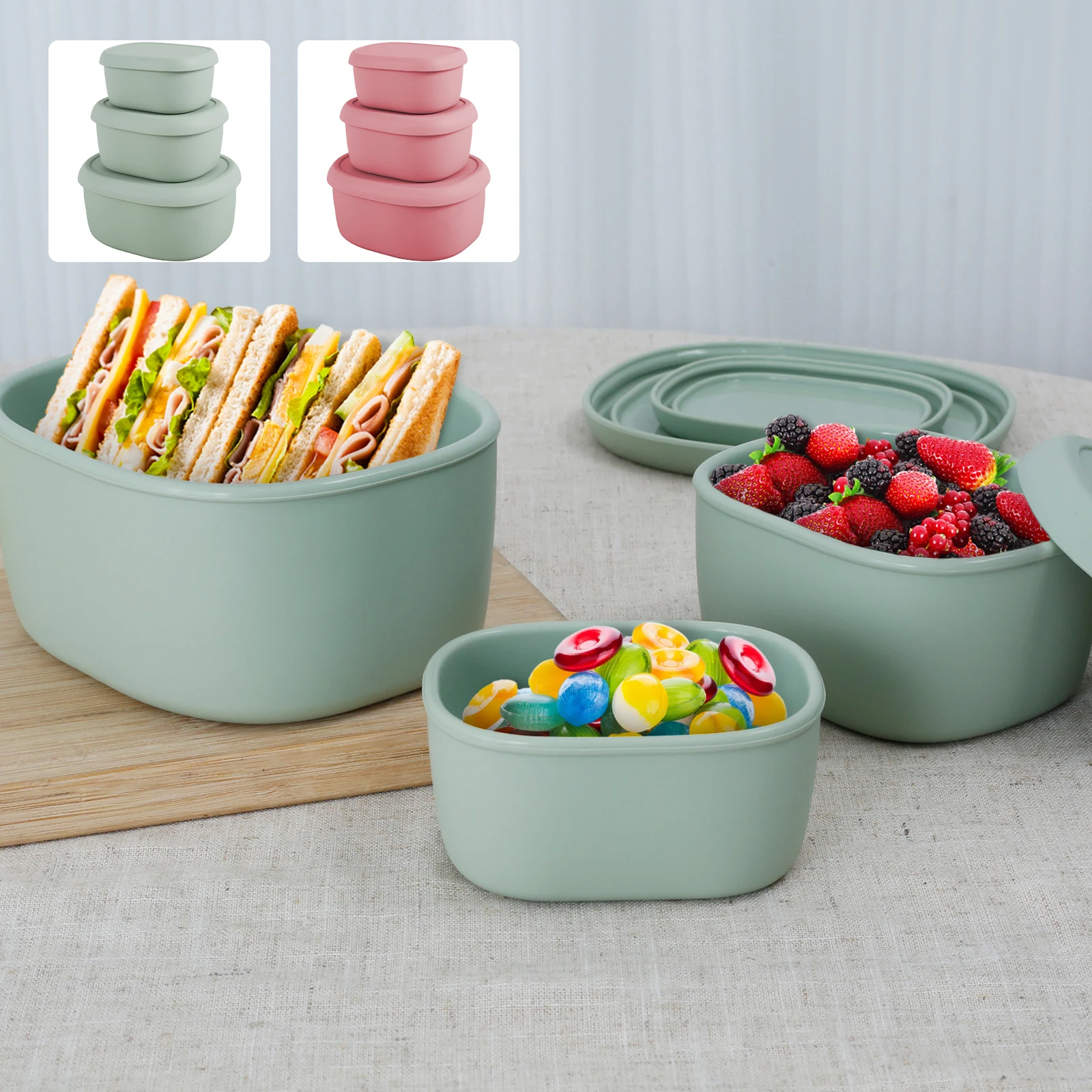 Contenant alimentaire silicone 660ml