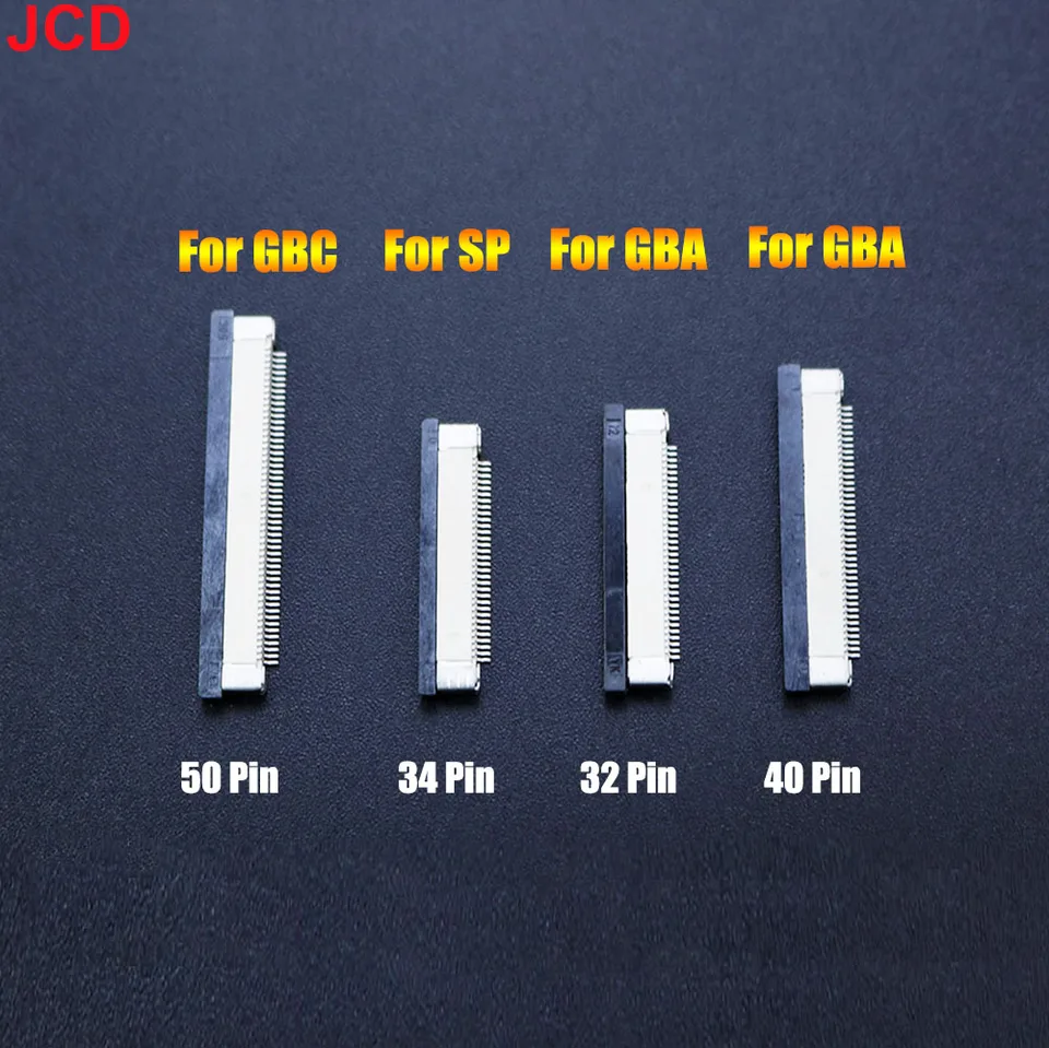 JCD-게임 카트리지 슬롯 32/34/40/50 핀 교체 간격 커넥터 1 개, GBC SP GBA 연결 잭 소켓 - AliExpress