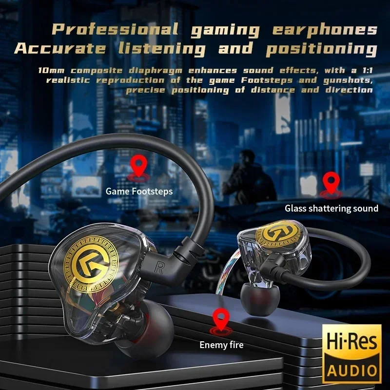 Wired In-Ear Earphones with Mic 3.5mm Type-C Headset - Image 5