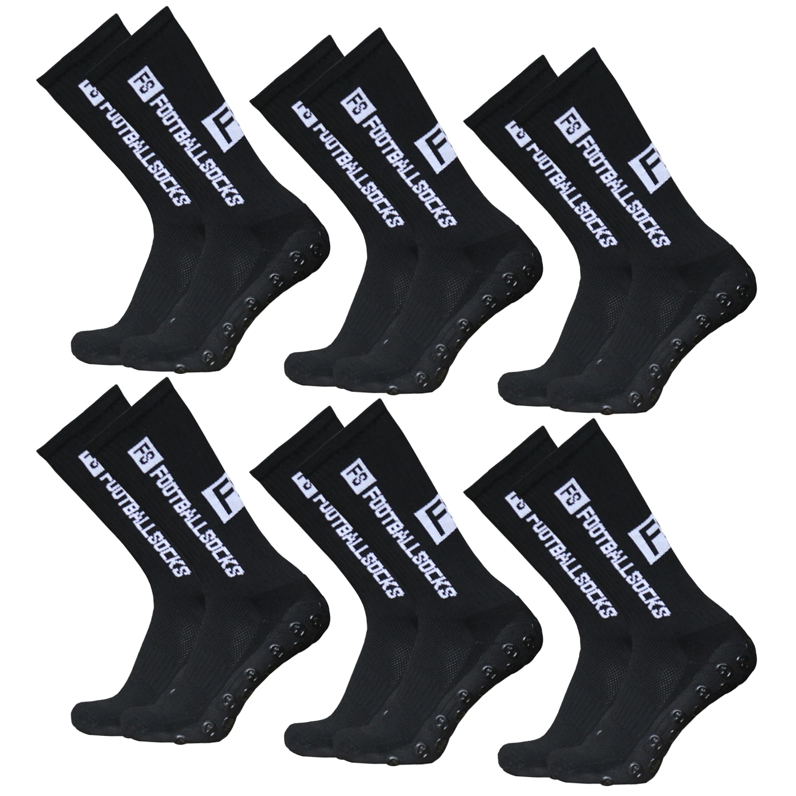 6 pairs of Black