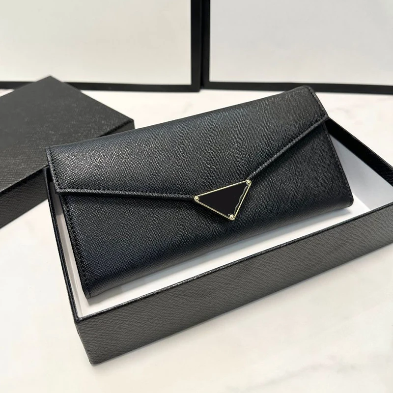 

Brand Clutch Money Wallets Luxury Soft Leather Wallet Black Large Capacity Letter Design Handbag Cell Phone Card Holder Wallets