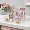 Clear Plastic Makeup Organizer Cosmetic Storage Box Makeup Brush Holder Stationery Storage Pen Holder Lipstick Display Stand 1