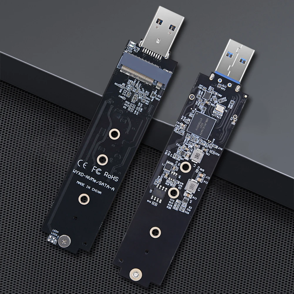 NVMe To USB Adapter, M.2 SSD To USB 3.1 Type A Card, PCIe Based M Key
