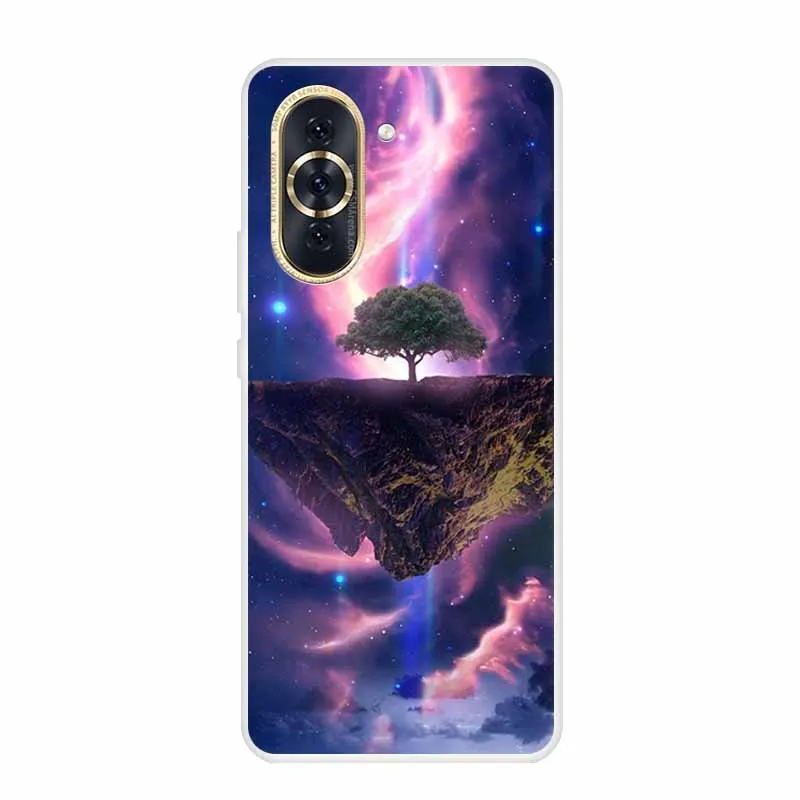 Huawei Nova 10 Pro Clear Marble Soft TPU Silicone Back Cover – Elegant Protective Case