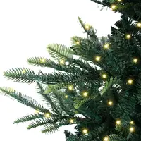 6.5ft Nordic Pre-lit Christmas Tree with 500 Lights and Metal Stand 6
