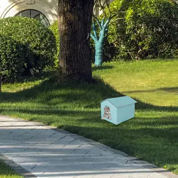 Outdoor Cat House Foldable Warm Pet Cave for Winter Waterproof Rainproof Kitten Cave Pet Tent Bunny Bed for Feral Cat Puppy 3