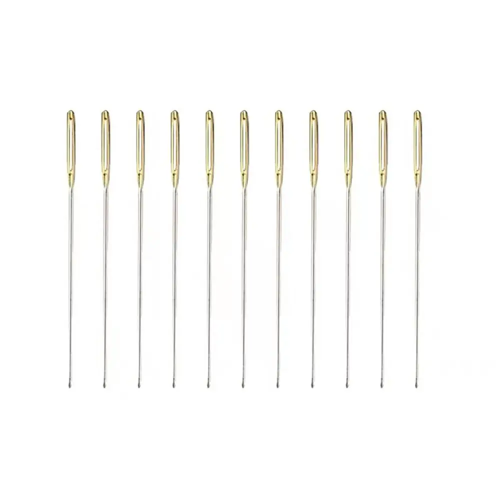 100Pcs 내구성 멀티 사이즈 바느질 바늘 스테인레스 스틸 테일 자수 패브릭 크로스 스티치 바늘 DIY 22/24/26 공예 도구
