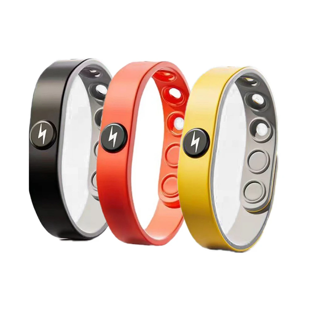 Anion Bracelet Wrist Strap Wristbands Fashion Waterproof Adjustable Wireless Anti-static Silicone Bracelet