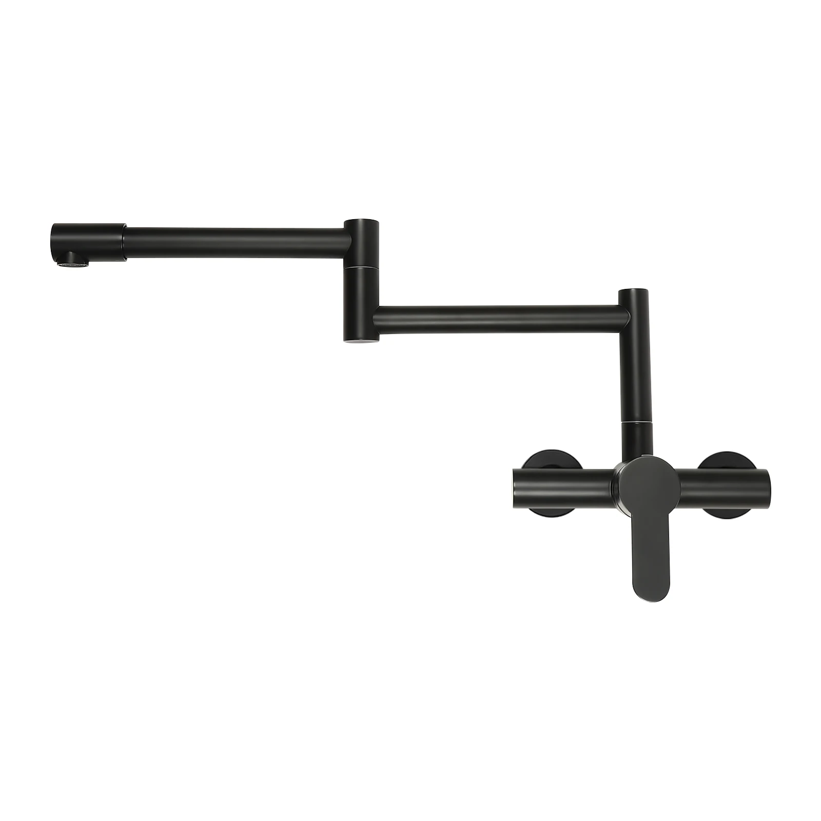 360 ° Drehbare montierte Einhebel-Mischbatterie, Küchenarmatur, Wandwand, Küchenarmatur, Messing, Wandmontage, Waschbecken-Mischbatterie für Küchen – Detail 8