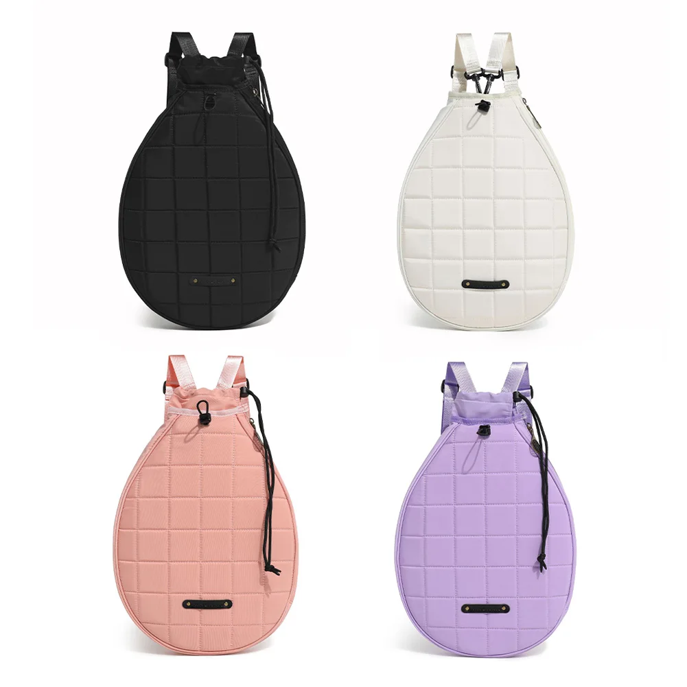 Tennis Racket Carrying Bag Waterproof Portable Badminton Racquet Bag Zipper Closure Tennis Racquet Crossbody Bag for Women Men 2