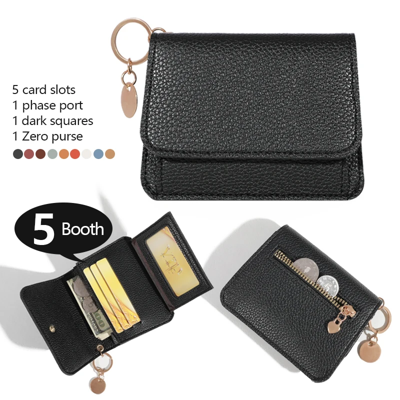 Streamlined Water-Resistant Card Holder with Snap Closure