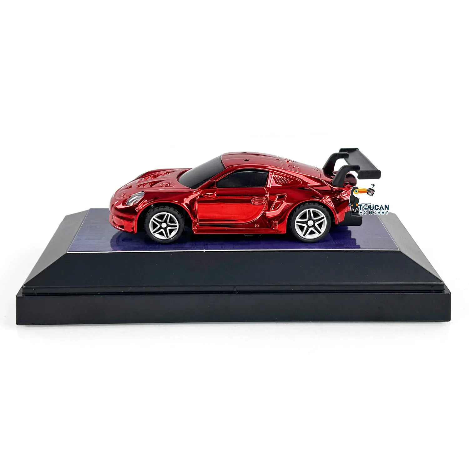 Mini 1/43 Scale RTR RC Racing Car LED lights Mini Remote Control Electric Car Painted and Assembled Toy Model for Children 3