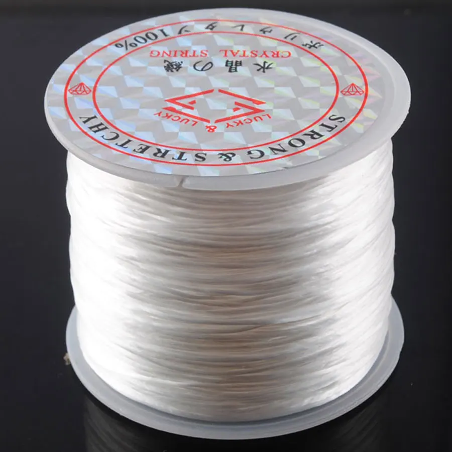 

0,5 мм, 45 метров/рулон, Белый стрейч, сильная резьба, строка, браслет, ожерелье, ювелирные изделия, 1 шт., TH3009