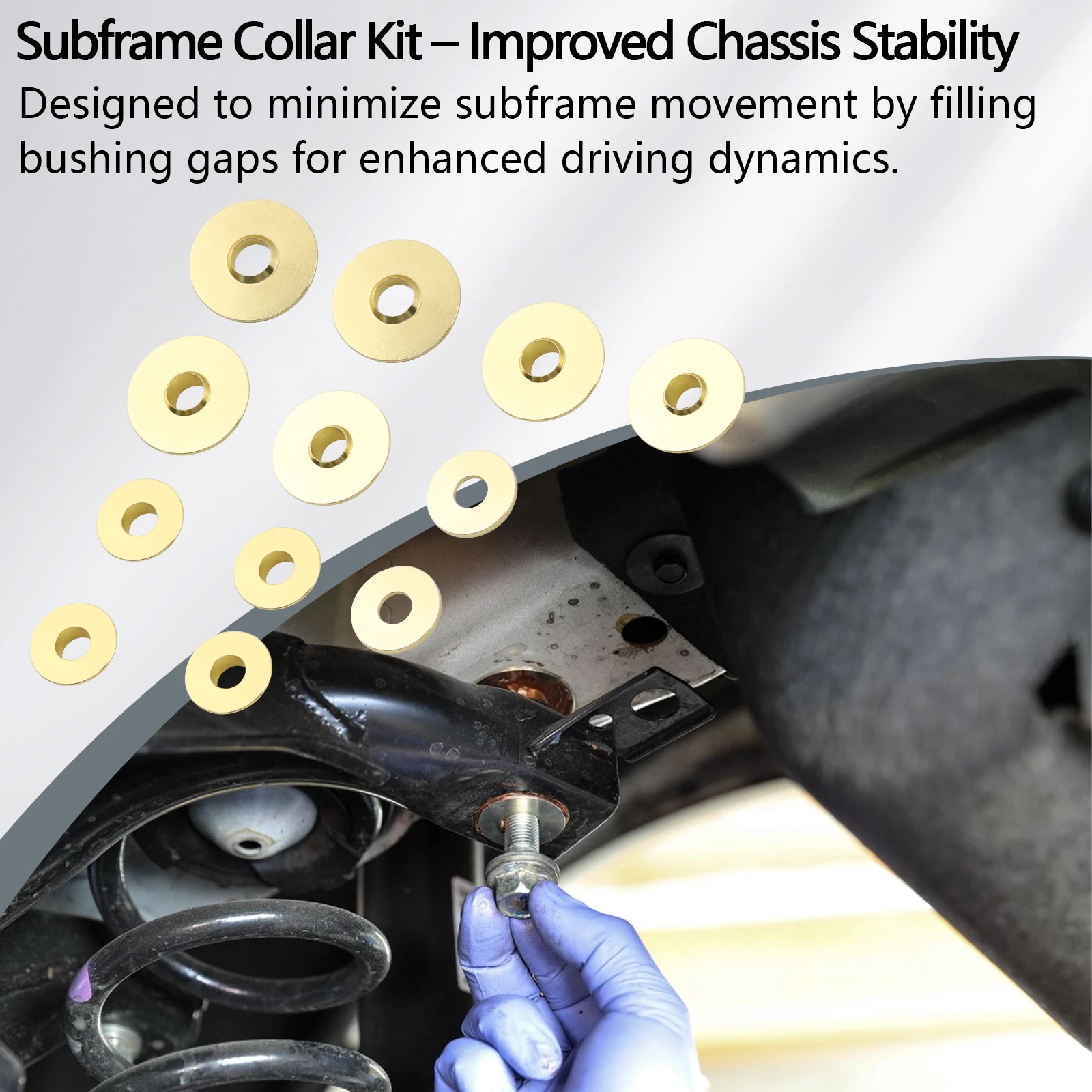 혼다 시빅 FE1 / FL1 FL5 타입 리어용 PW-SUBFRAME-COLLAR-FE-REAR 레이싱 서브프레임 리지드 칼라