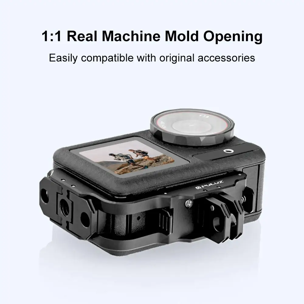 PULUZ for DJI Osmo Action 5 Pro / 4 Vertical Horizontal Shooting Quick Release Metal Magnetic L Bracket