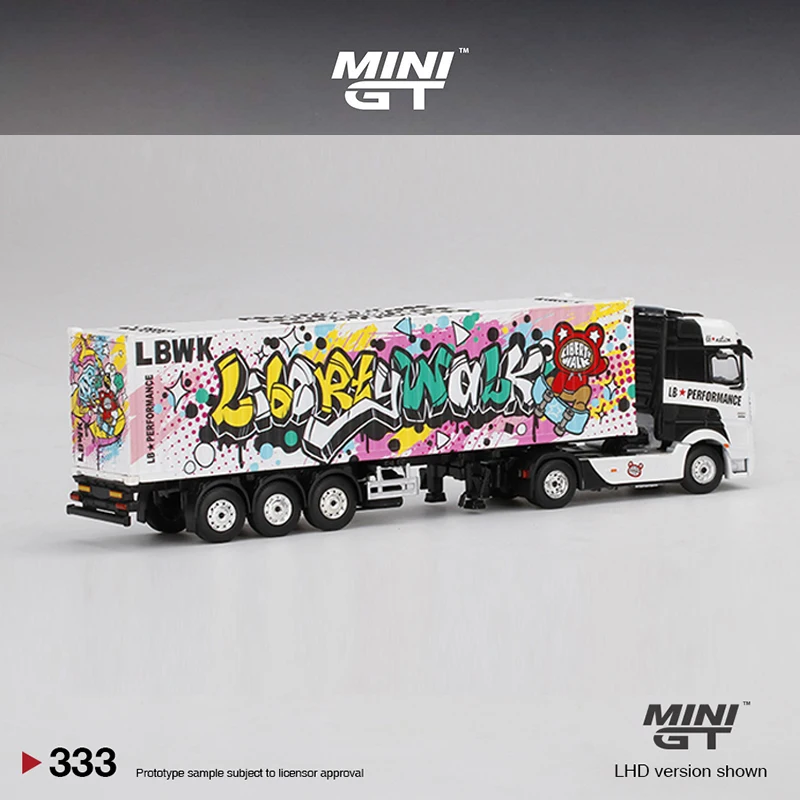 Mini GT 1:64 Model Truck Actros LBWK Kuma Graffiti -#333 LHD