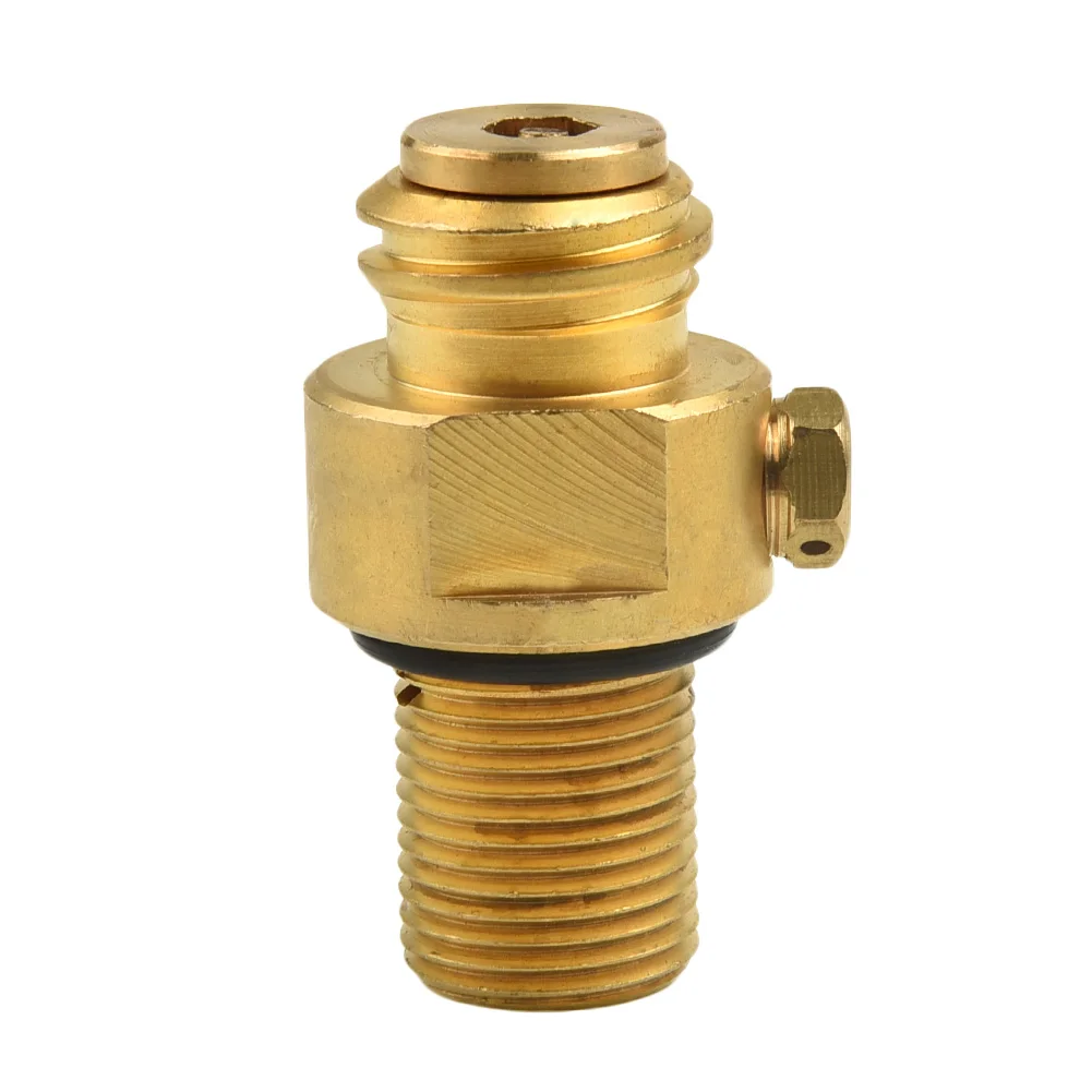 

1 шт CO2 контактный клапан, латунный золотой M18 * 1,5 резьба, Сменные аксессуары, игольчатый адаптер, латунный комплект для ванной комнаты для Sada Stream