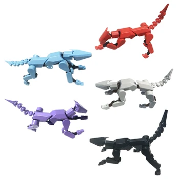 Stampa 3D fai-da-te di cane robot Shapeshift multi-snodo; Giocattolo a 13 snodi; Eccellente per regali e decorazioni