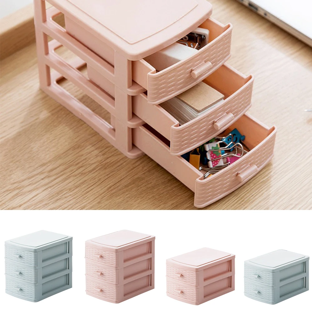 Desktop Mini Storage Box Small Drawer Multilayer Plastic Storage Cabinet  Cosmetic Jewelry Box Stationery Box Storage Box1pc