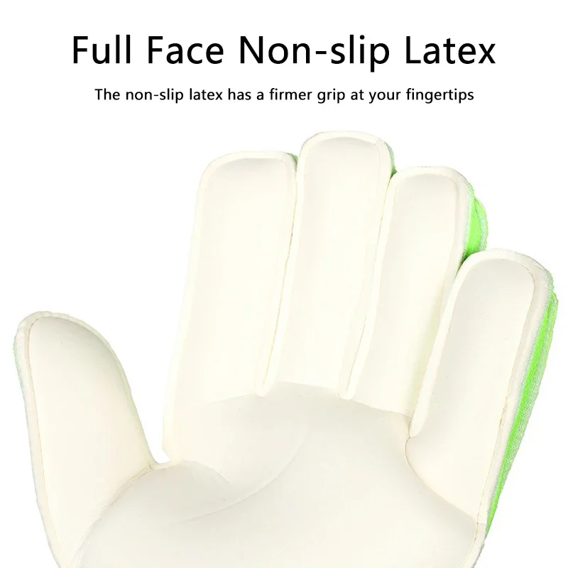 Childs Professional Goalkeeper Gloves Kids Football Latex Thickened Protection Goalkeeper Gloves Soccer Goalie Non-slip