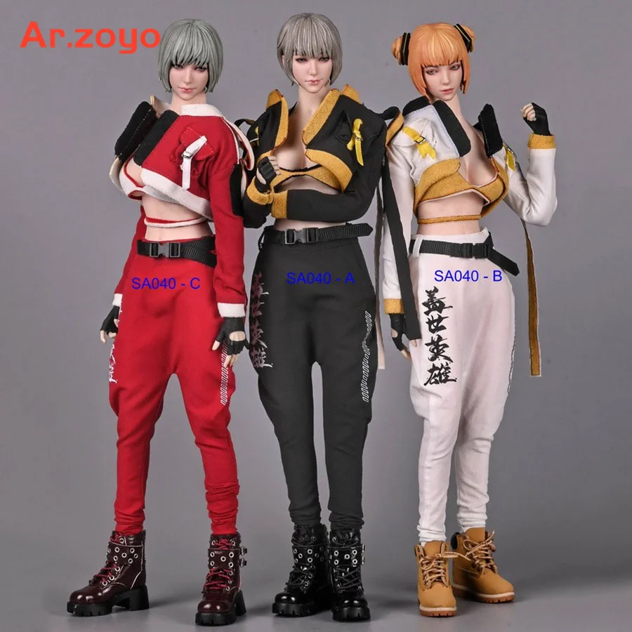 

SA Toys SA040 1/6 Female Agent Hero Costume Underwear Jacket Pants Clothes Set Fit 12'' Soldier Action Figure Body Dolls