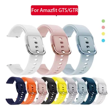 갤럭시 워치5 스트랩 Amazfit 2/3 실리콘 팔찌 밴드, Amazfit GTS 4, 2, 2e, 3 GTS2 Mini, GTR 4, 3 Pro, 47mm, GTR2, 2e, stratos, Amazfit bip, 20mm, 22mm 시계 스트랩