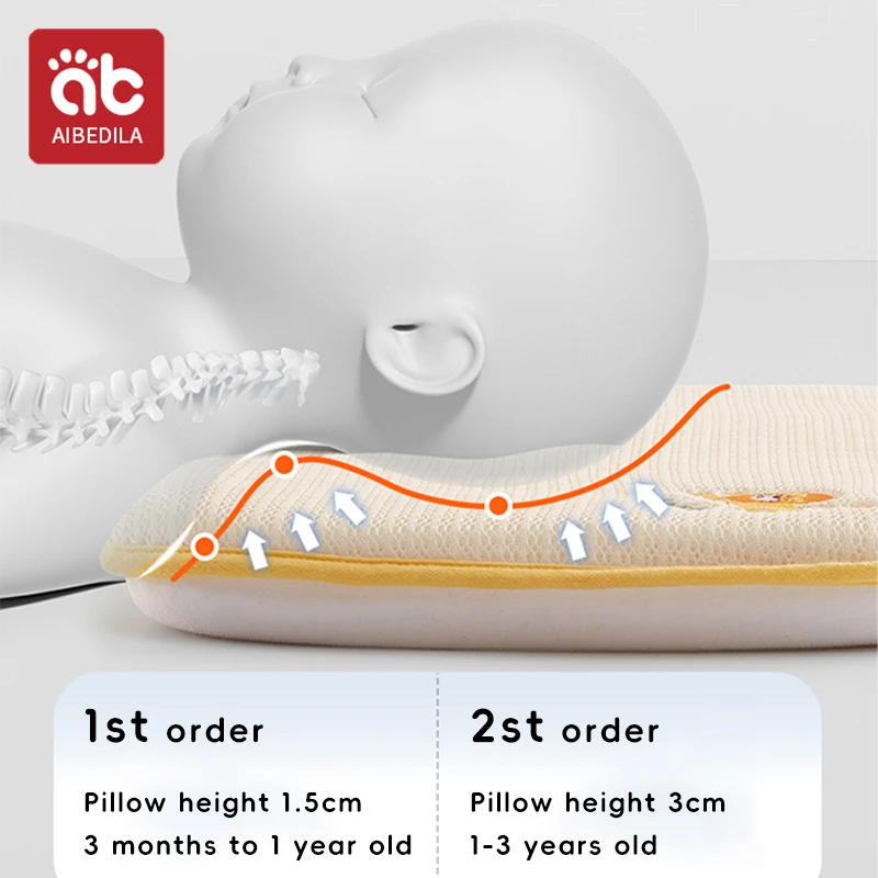 AIBEDILA Baby Pillow For Newborn Children Protective Hollow Pillows Neck Spine Protection Sleep Pillow 5