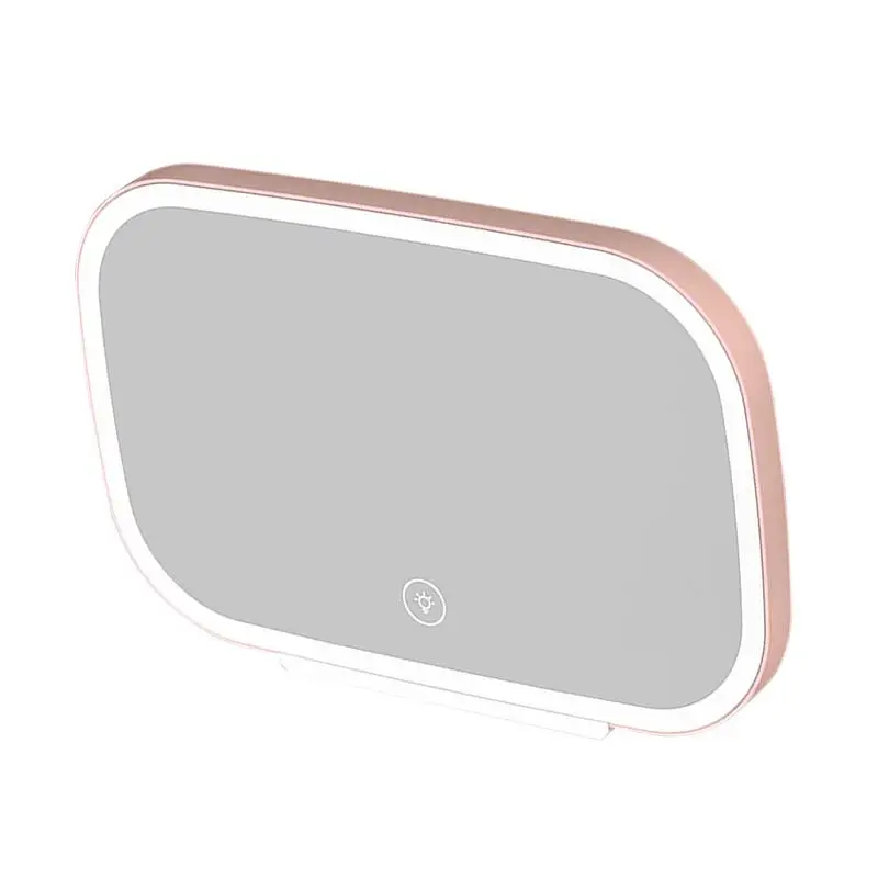 

Автомобильное Зеркало для туалетного столика с освещением, взрывобезопасный автомобильный солнцезащитный козырек, зеркало для макияжа с затемнением, сенсорное косметическое зеркало, портативное автомобильное дорожное зеркало