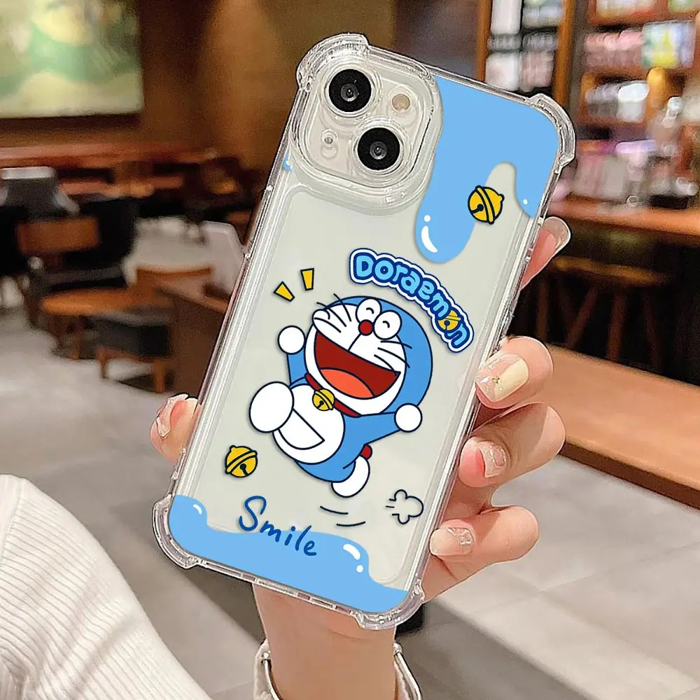 Transparent Cartoon D-Doraemon Cat Phone Case Cover