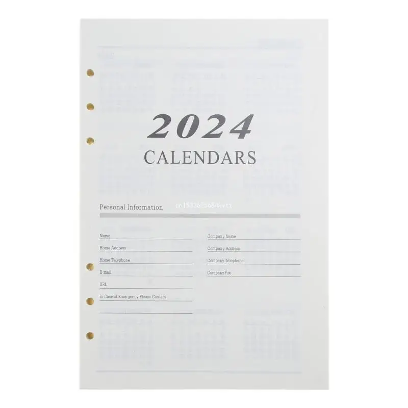 

2022 папка с 6 кольцами, английские вкладыши для планировщиков с плотной подкладкой, отрывные листы сменные блоки для 172