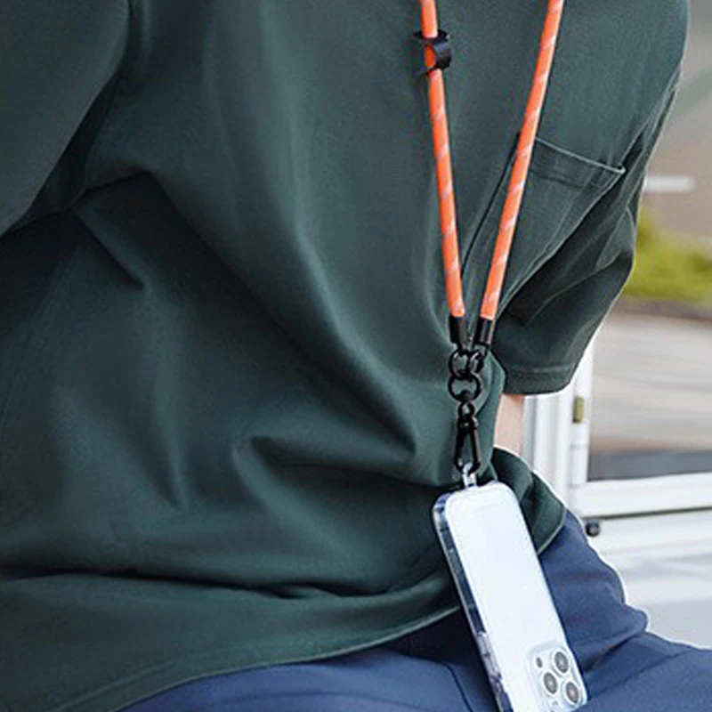Stylish Anti-Loss Phone Lanyard with Hook and Card Holder