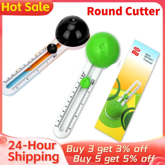 Adjustable Circle Cutter Round Cutting Knife Model Patchwork Compass Circle  Cutter Circular Paper Scrapbooking Cards Cutters - AliExpress