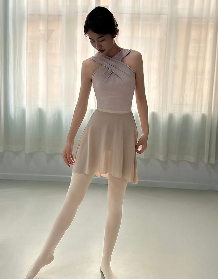 Women Ballet Apron Tutu New Gradient Soft Net Practice Leotard Skirt Adult Elegance Ballet Dancing Dress ballet leotard ballet dress ballet skirts