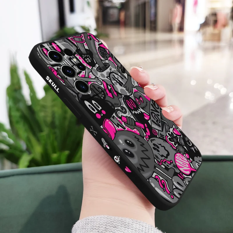Rose Skull Design Phone Case Cover