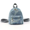 Personalized Customization Mini Vintage Denim Backpack Women's Forest Versatile Schoolbag High Beauty Women's Backpack 5