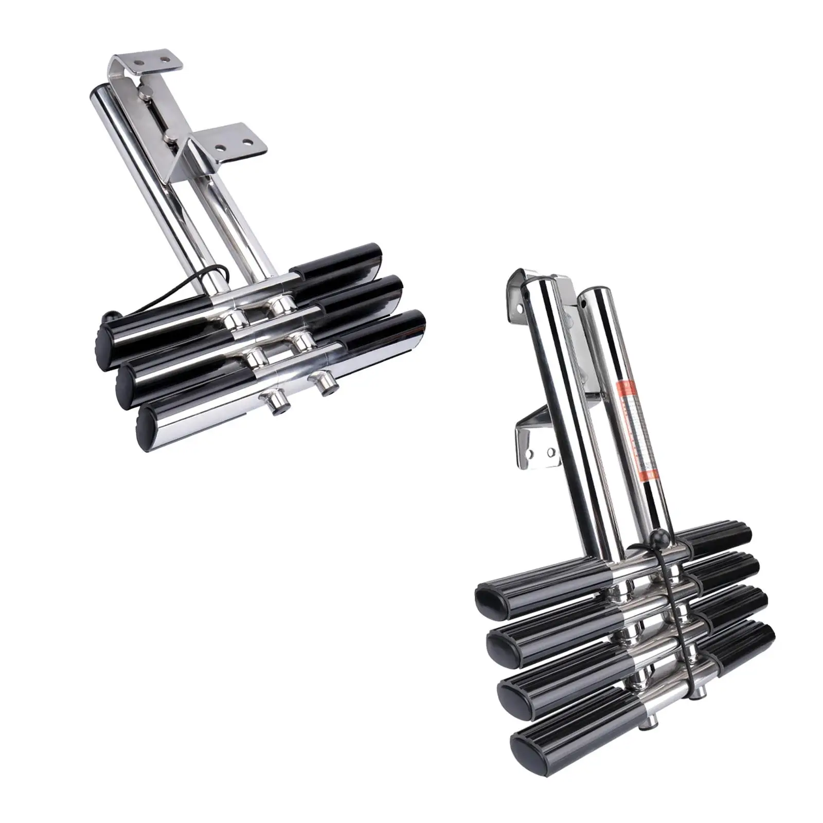 

Telescoping Pontoon Boat Ladder Removable Assist Boarding Steps Ladder for Yacht Swimming Pool Speedboat Camper RV Pontoon Boat