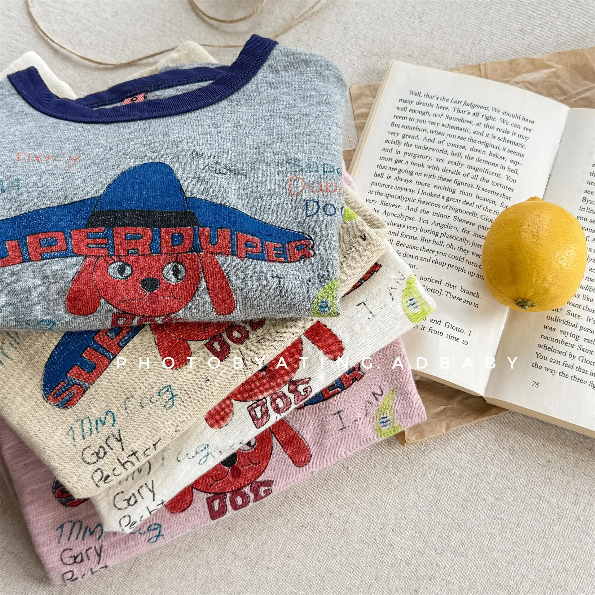 6268 어린이 T 셔츠 2025 여름 새로운 반응성 인쇄 소녀 민소매 티셔츠 소년 Bottoming Shirt 1-7Year Kid's Tees