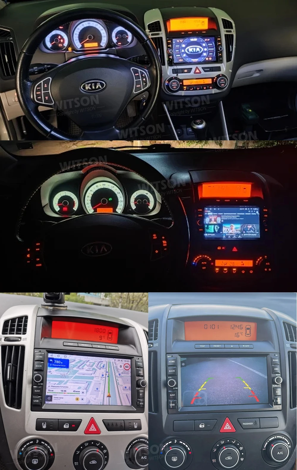 OEM 오디오 카 라디오 7인치 기아 씨드 ED 2007 2008 2009용 오토라디오 안드로이드 스테레오 GPS 와이파이 블루투스 카플레이 FM MP3 MP4 멀티미디어