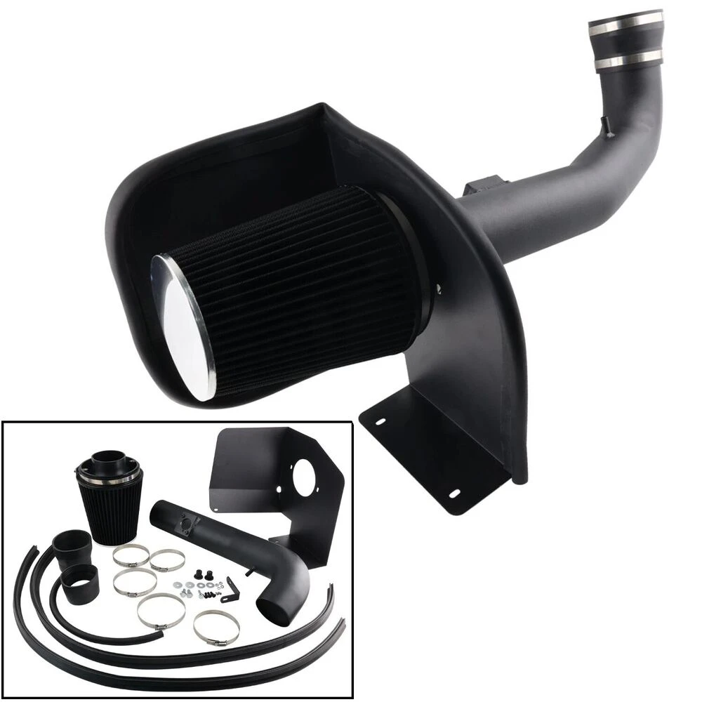 Racing Car Black Cold Air Intake System Heat Shield Air Filter For