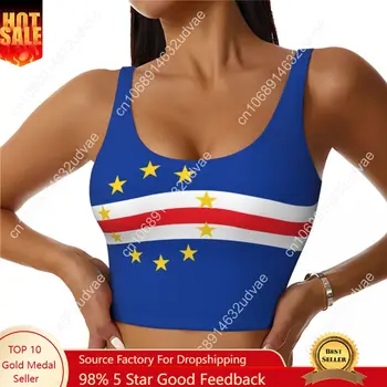 Women Sexy Sports Vest Cabo Verde Flag Female Streetwear Sport Lingerie Tee Crop Top 1