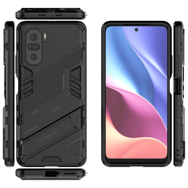 Shockproof Armor Phone Case with Magnetic Holder Stand