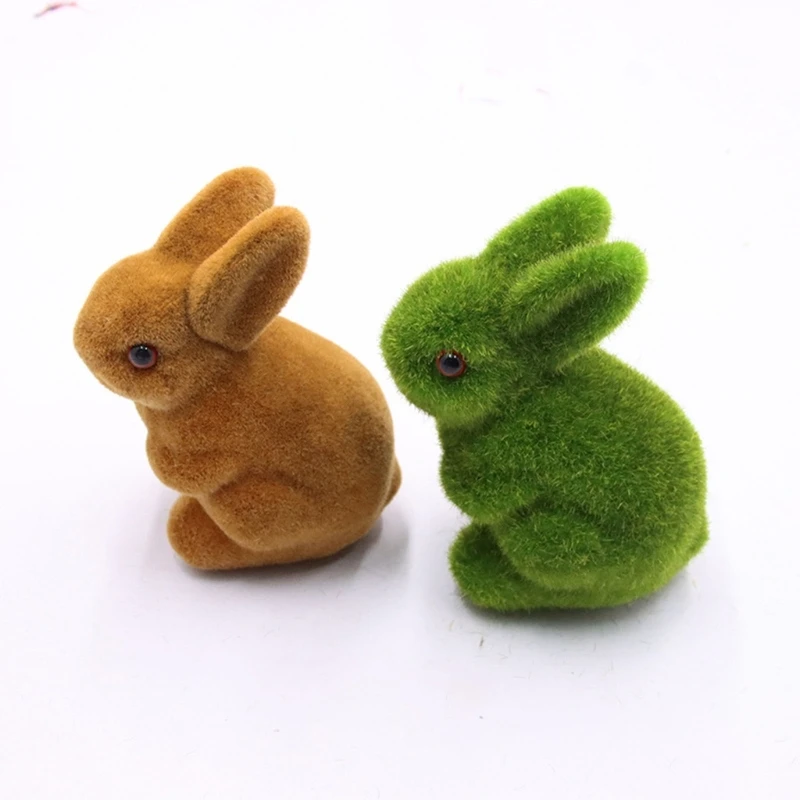 Figurines de lapin de pâques en mousse, ornements pour pelouse, printemps,  pâques - AliExpress