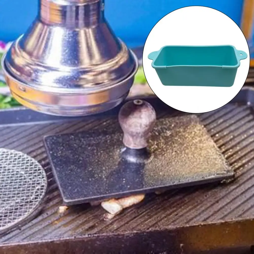 Grease Box Holder Useful Bright Color Easy to Clean Griddle Grease Catcher Oil Cup Holder Kitchen Supplies