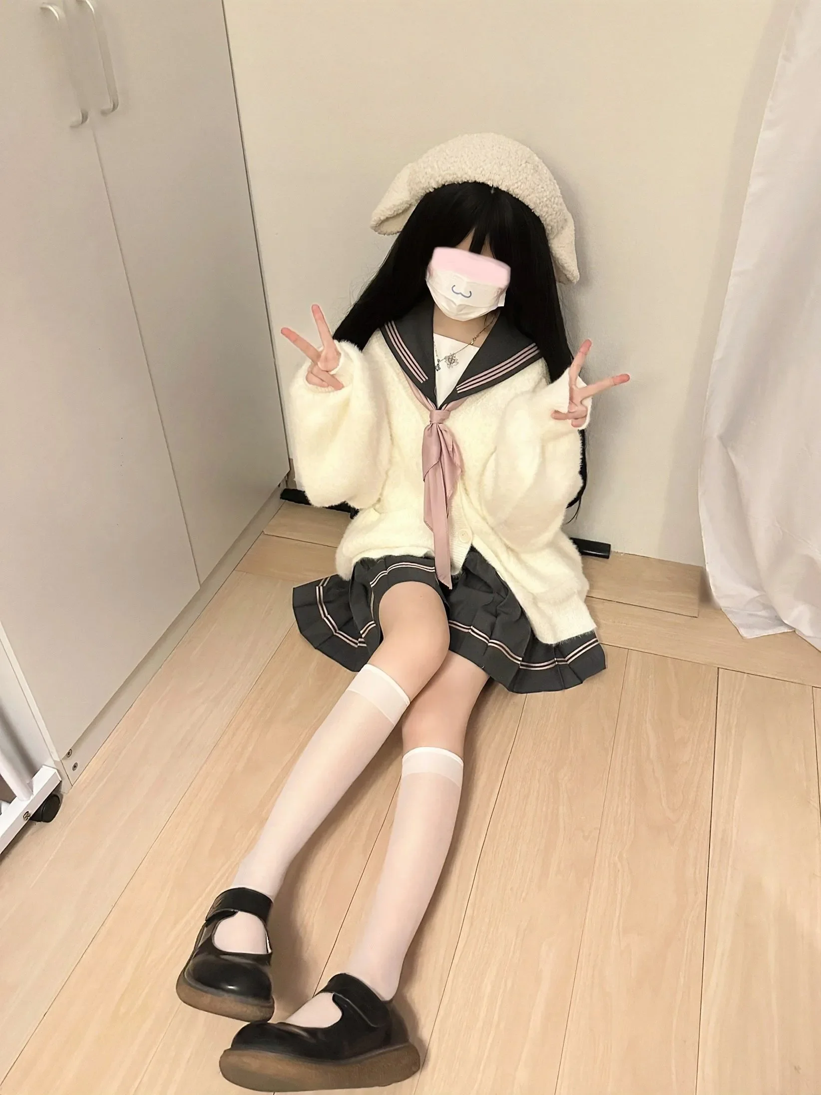※kigi【新品未使用】main story2024ssスウェット4Y Jirai Kei Uniform Skirt Suit Full Set Japanese Fashion
